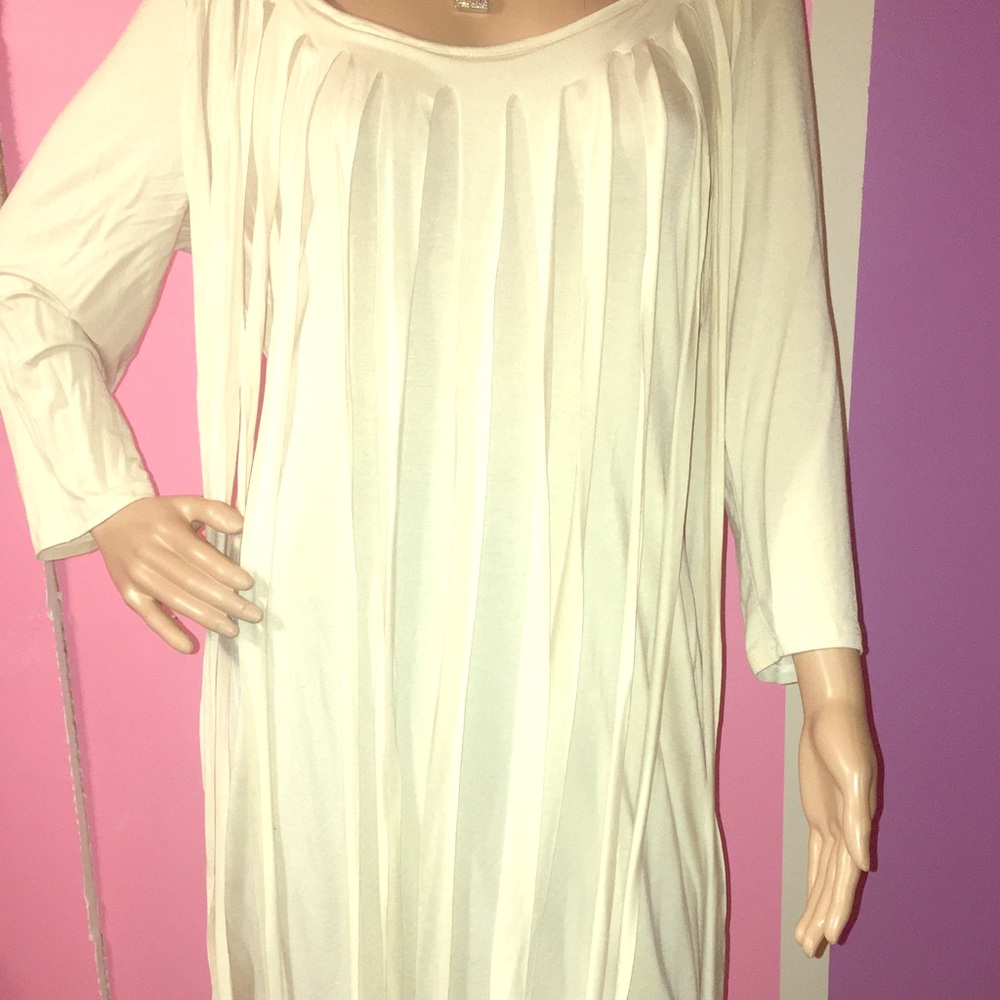 Fringed fitted midi dress (never worn)